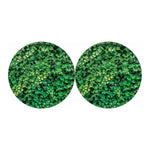 Green Ivy Wall Print Car Coasters