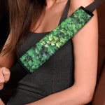 Green Ivy Wall Print Car Seat Belt Covers