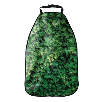 Green Ivy Wall Print Car Seat Organizers