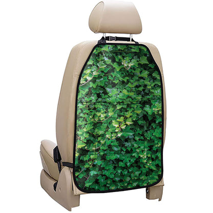 Green Ivy Wall Print Car Seat Organizers