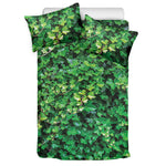 Green Ivy Wall Print Duvet Cover Bedding Set