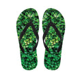 Green Ivy Wall Print Flip Flops