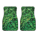 Green Ivy Wall Print Front Car Floor Mats