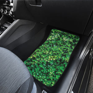 Green Ivy Wall Print Front Car Floor Mats