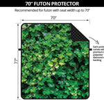 Green Ivy Wall Print Futon Protector