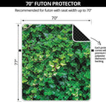 Green Ivy Wall Print Futon Protector