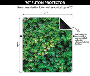 Green Ivy Wall Print Futon Protector