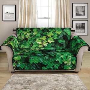 Green Ivy Wall Print Loveseat Protector