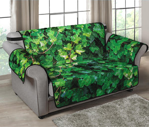 Green Ivy Wall Print Loveseat Protector