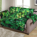 Green Ivy Wall Print Loveseat Protector