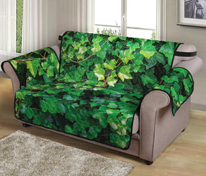 Green Ivy Wall Print Loveseat Protector