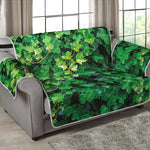 Green Ivy Wall Print Loveseat Protector