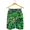 Green Ivy Wall Print Men's Shorts