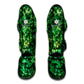 Green Ivy Wall Print Muay Thai Shin Guards