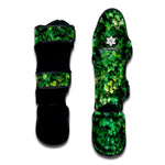 Green Ivy Wall Print Muay Thai Shin Guard