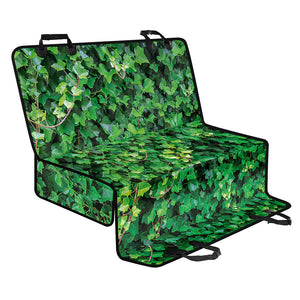 Green Ivy Wall Print Pet Car Back Seat Cover