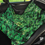 Green Ivy Wall Print Pet Car Back Seat Cover