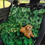 Green Ivy Wall Print Pet Car Back Seat Cover