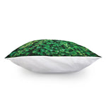 Green Ivy Wall Print Pillow Cover