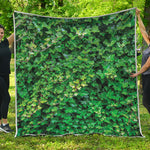 Green Ivy Wall Print Quilt