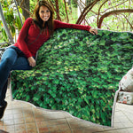 Green Ivy Wall Print Quilt