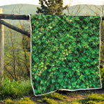 Green Ivy Wall Print Quilt