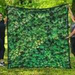 Green Ivy Wall Print Quilt