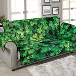 Green Ivy Wall Print Sofa Protector