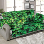 Green Ivy Wall Print Sofa Protector