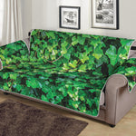 Green Ivy Wall Print Sofa Protector