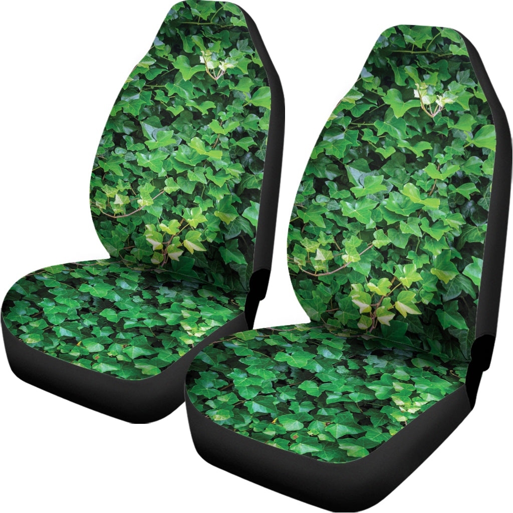 Green Ivy Wall Print Universal Fit Car Seat Covers