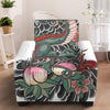 Green Japanese Dragon Tattoo Print Armchair Slipcover