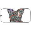 Green Japanese Dragon Tattoo Print Car Sun Shade