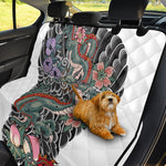 Green Japanese Dragon Tattoo Print Pet Car Back Seat Cover