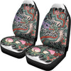 Green Japanese Dragon Tattoo Print Universal Fit Car Seat Covers