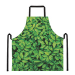 Green Leaf Print Apron