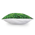 Green Leaf Print Pillow Cover