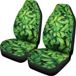 Green Leaf Print Universal Fit Car Seat Covers