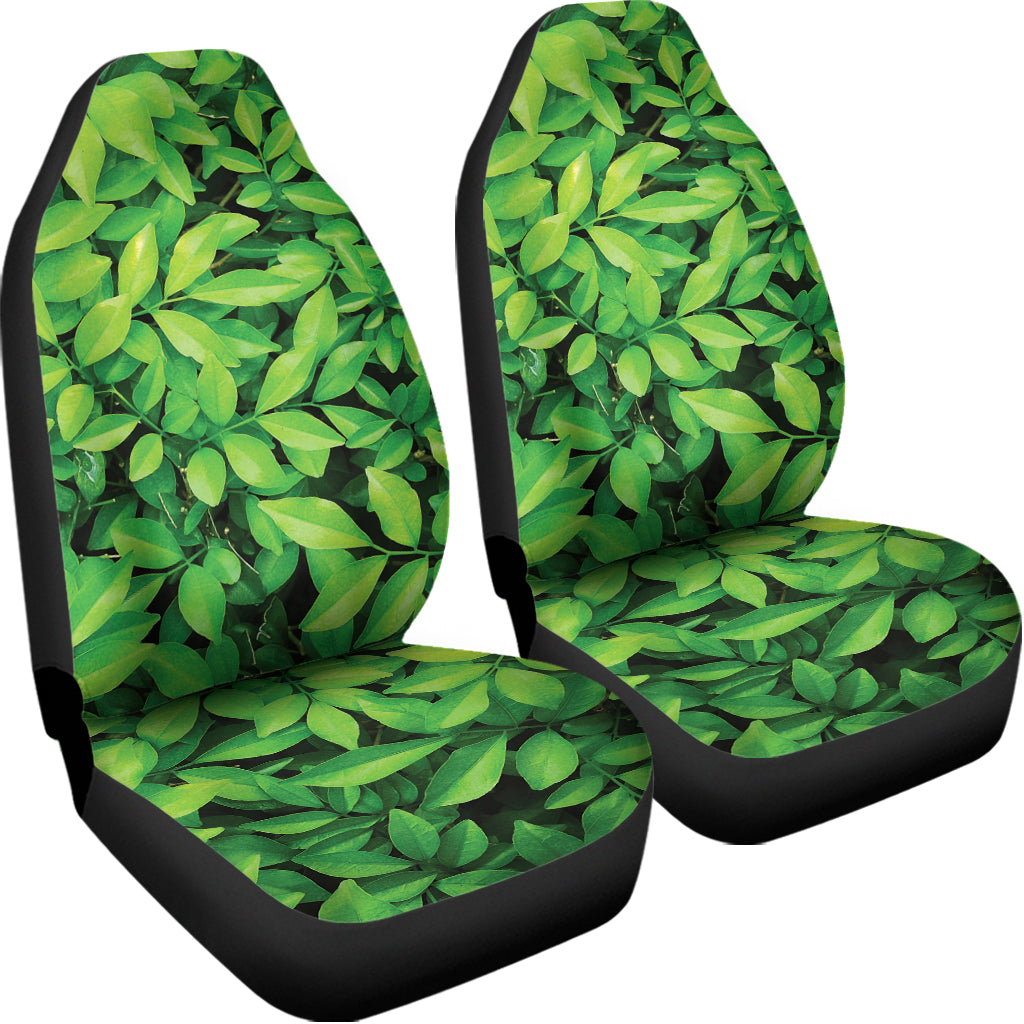 Green Leaf Print Universal Fit Car Seat Covers