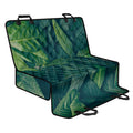 Green Leaves Print Pet Car Back Seat Cover