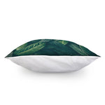 Green Leaves Print Pillow Cover