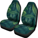 Green Leaves Print Universal Fit Car Seat Covers