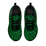 Green Leopard Print Black Sneakers