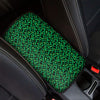 Green Leopard Print Car Center Console Cover