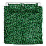 Green Leopard Print Duvet Cover Bedding Set