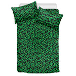 Green Leopard Print Duvet Cover Bedding Set
