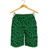 Green Leopard Print Men's Shorts