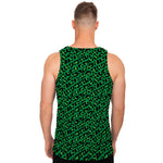 Green Leopard Print Men's Tank Top