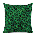 Green Leopard Print Pillow Cover