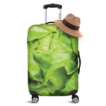 Green Lettuce Leaves Print Luggage Cover